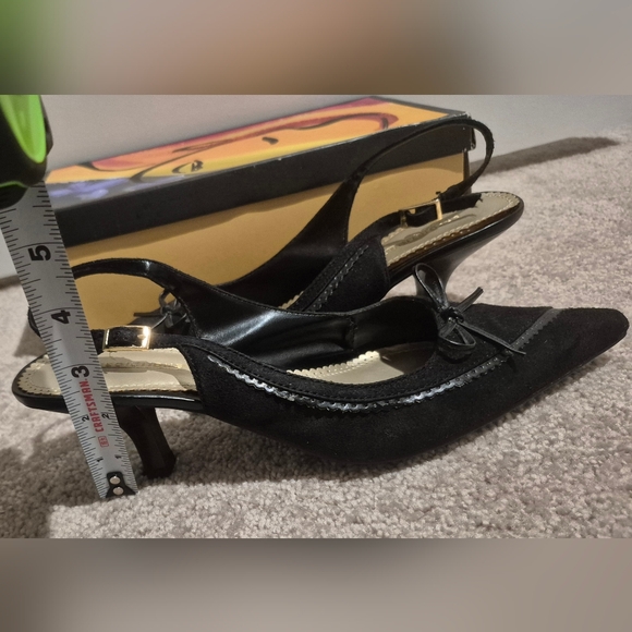 Predictions | Elegant | Black Slingback Heels | Size 9.5 - Picture 9 of 11